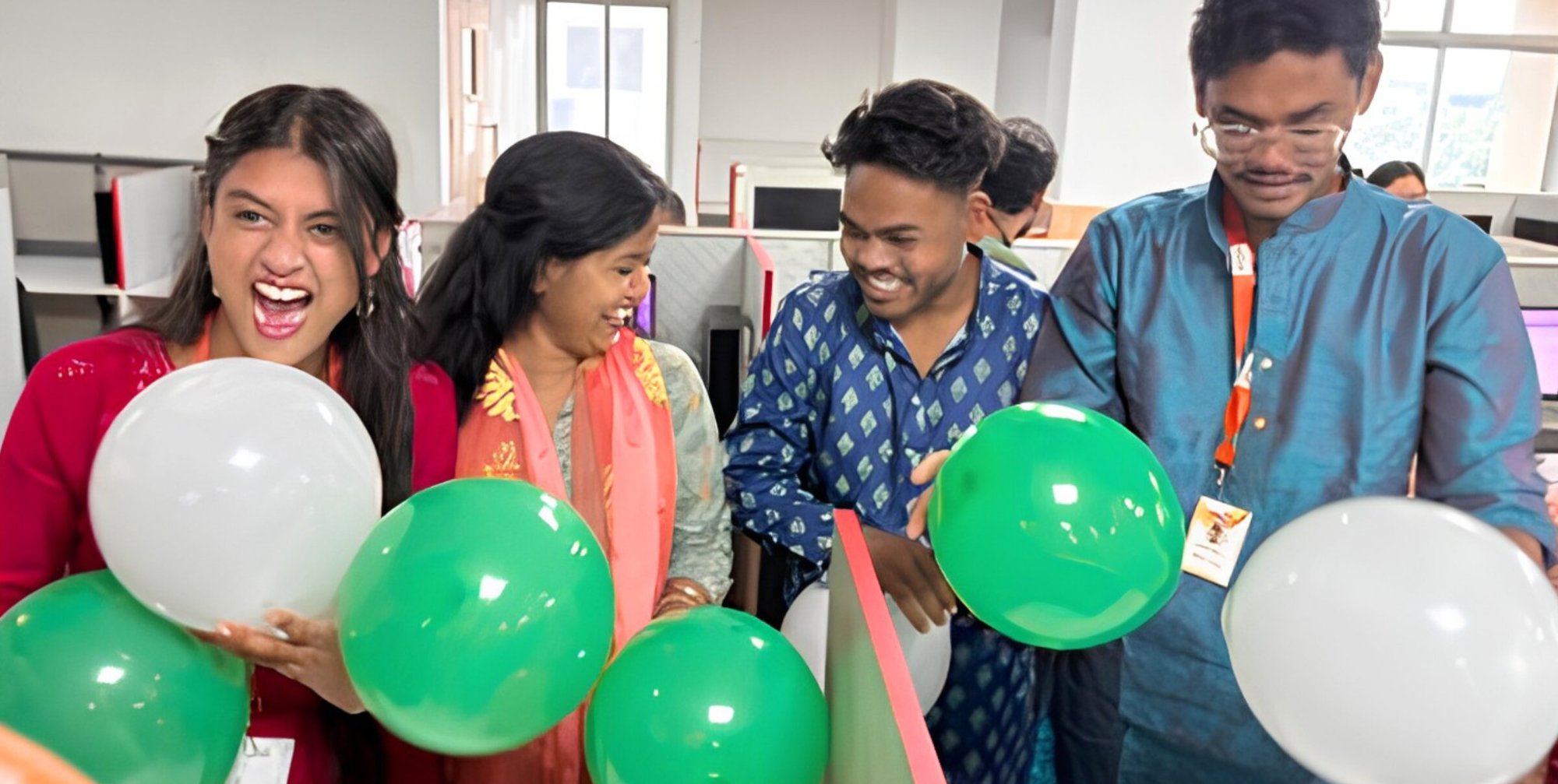 Ayuda team celebrating a festival together